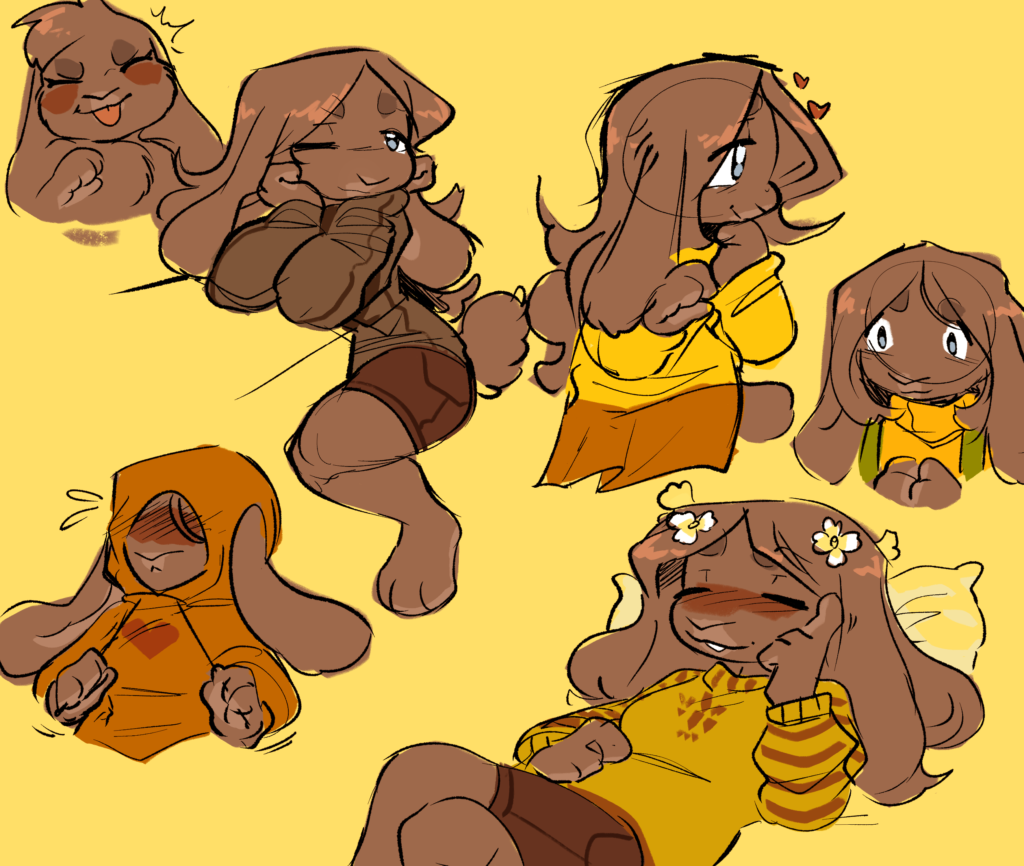 A Bunny sketchpage after optimization