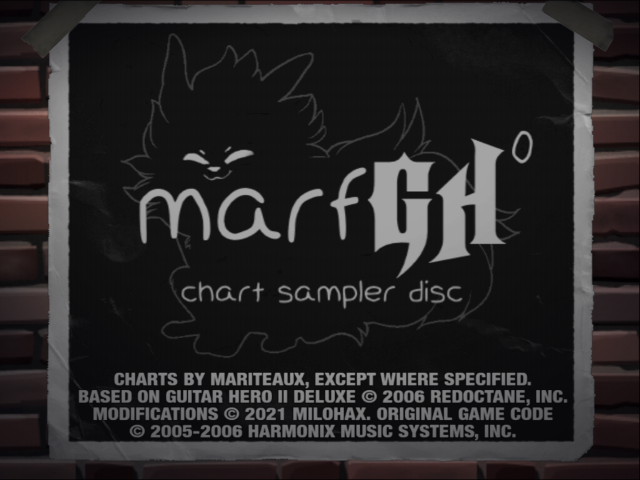 The splash screen to marfGH: Volume 0