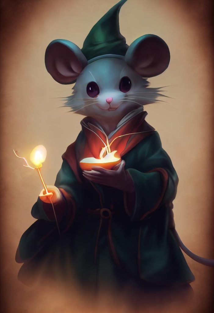 AI-generated fantasy rat