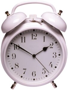 A white clock